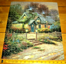 Jigsaw Puzzle 500 Pieces Thomas Kinkade Teacup Cottage Gardens Trees Com... - $11.87
