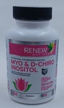 Renew Actives Myo-Inositol & D-Chiro Inositol 60 Caps GF nonGMO Vegan Exp 12/25 - $18.66