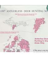 Poster: 1997 Anterless Deer Hunting Map, 34&quot; x 23&quot; - $14.99