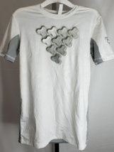 T-shirt Heat Gear Under Armour Youth Xl White And Grey With Tags - $193.99