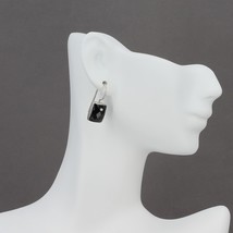 Retired Silpada Sterling Silver Faceted Black Onyx Wire Drop Earrings W1262 - $34.95