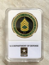 Challenge Coin United States Army E-7 Sfc Serg EAN T First Class, With Case. - $15.71