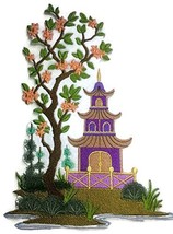 Amazing Custom[Chinoiserie Pagoda Panel] [Rich Japanese Culture and Tradition] E - $28.30