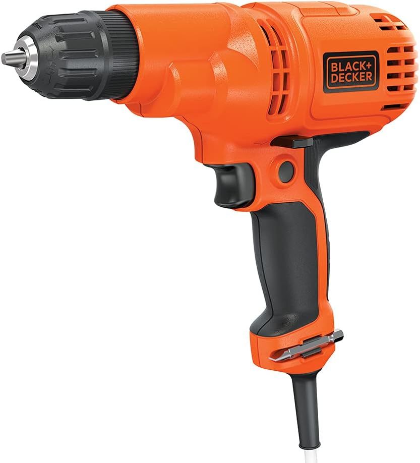 Black + Decker Black & Orange 8V Wireless Drill