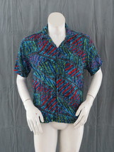 Vintage Hawaiian Shirt - Angled Striped Pattern by Ocean Pacific - Men&#39;s... - $75.00