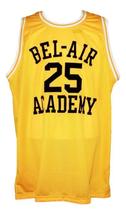 Carlton Banks #25 Bel-Air Academy Basketball Jersey New Sewn Yellow Any Size image 4