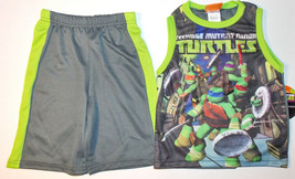 Teenage Mutant Ninja Turtles Boys 2pc Tank Top & Shorts Outfit Sizes 4 or 7 NWT - $11.19