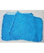 Soft Hand Knit About 7&quot; 100% Cotton Dish/Face Cloths 3 color choices - $4.99