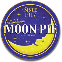 Moon Pie Brand Logo Baked Sweets Since 1917  Food and Beverage Metal Sign - $20.95