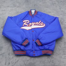 Royals Varsity Jacket Mens M Blue American Fit Twin Rivers Button Down O... - $39.58