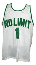 #1 No Limit Basketball Jersey Sewn White Any Size image 1