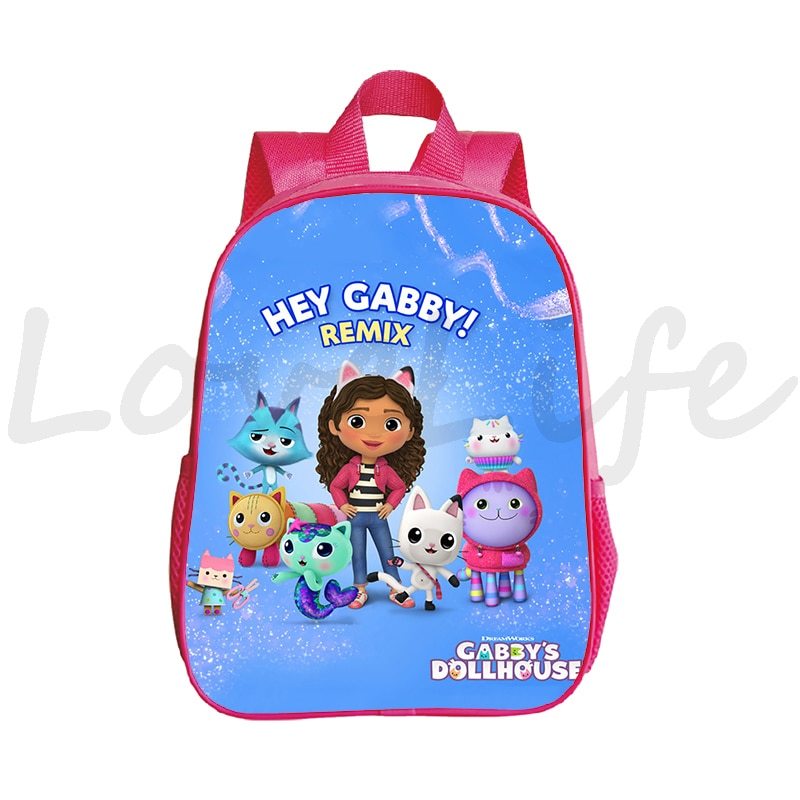 Cute Gabby Cats Schoolbag Gabbys Dollhouse Backpack Kids Kindergarten ...