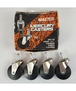 Master Mercury Casters D472-1/2 GH Set of Four 2-1/2&quot; Tapered Wheel Cast... - $21.99