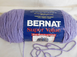 Bernat Super Value Yarn - 7 oz - Berry - 2 Skein Bundle - Total of 2 Skeins