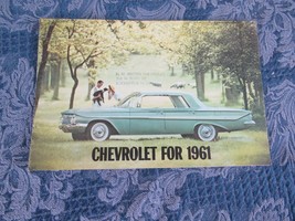 1961 Chevrolet Impala Bel Air Biscayne Vintage Car Sales Brochure Catalog  - $9.89