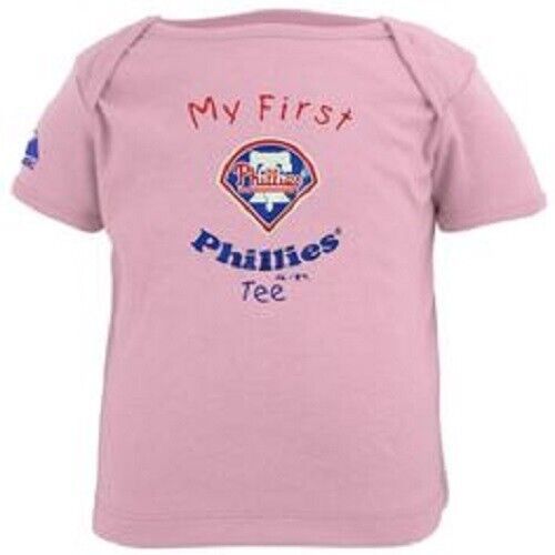 Primary image for PHILADELPHIA PHILLIES INFANT "MY FIRST TEE" PINK NEW & LICENSED 18 MONTHS