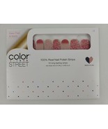 Color Street ROSE ALL DAY Nail Polish Strips Pink Red Ombre Glitter HTF ... - $33.33