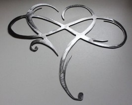 Infinity Heart - Metal Wall Art - Silver 18 1/2&quot; x 15&quot; - $38.93
