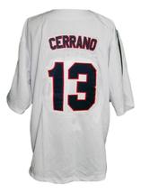 Pedro Cerrano #13 Major League Movie Button Down Baseball Jersey White Any Size image 2