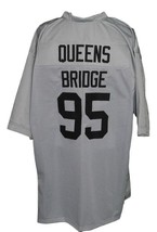 Queens Bridge #95 Shook Ones Hennessy New Men Football Jersey Grey Any Size image 5