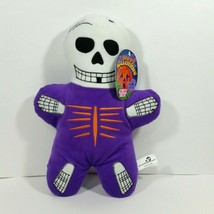 SugarLoaf Skeleton 12 Inch Plush White Purple Halloween Day of the Dead  - $22.24