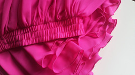 Fuchsia Hot Pink Full Chiffon Skirt Floor Length Summer Bridesmaid Chiffon Skirt image 8