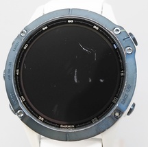 Garmin Fenix 6 Pro Solar GPS Watch Mineral Blue Titanium Whitestone Band  image 3