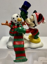 Santa&#39;s Best Mickey Unlimited MICKEY &amp; SNOWMAN Stocking Hanger - Vintage... - $14.94