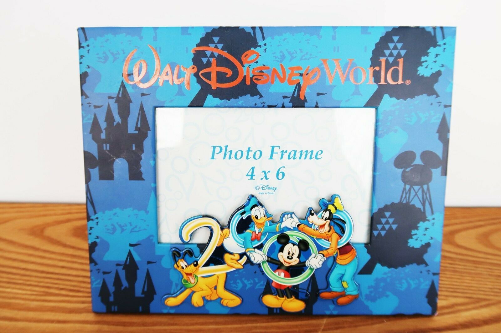 Vintage Walt Disney World 4 x 6 picture frame year 2000 millennium  celebration