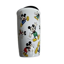 Disney Parks Magic Kingdom Mickey Mouse Ceramic Tumbler Travel Mug W/ Lid - $17.35