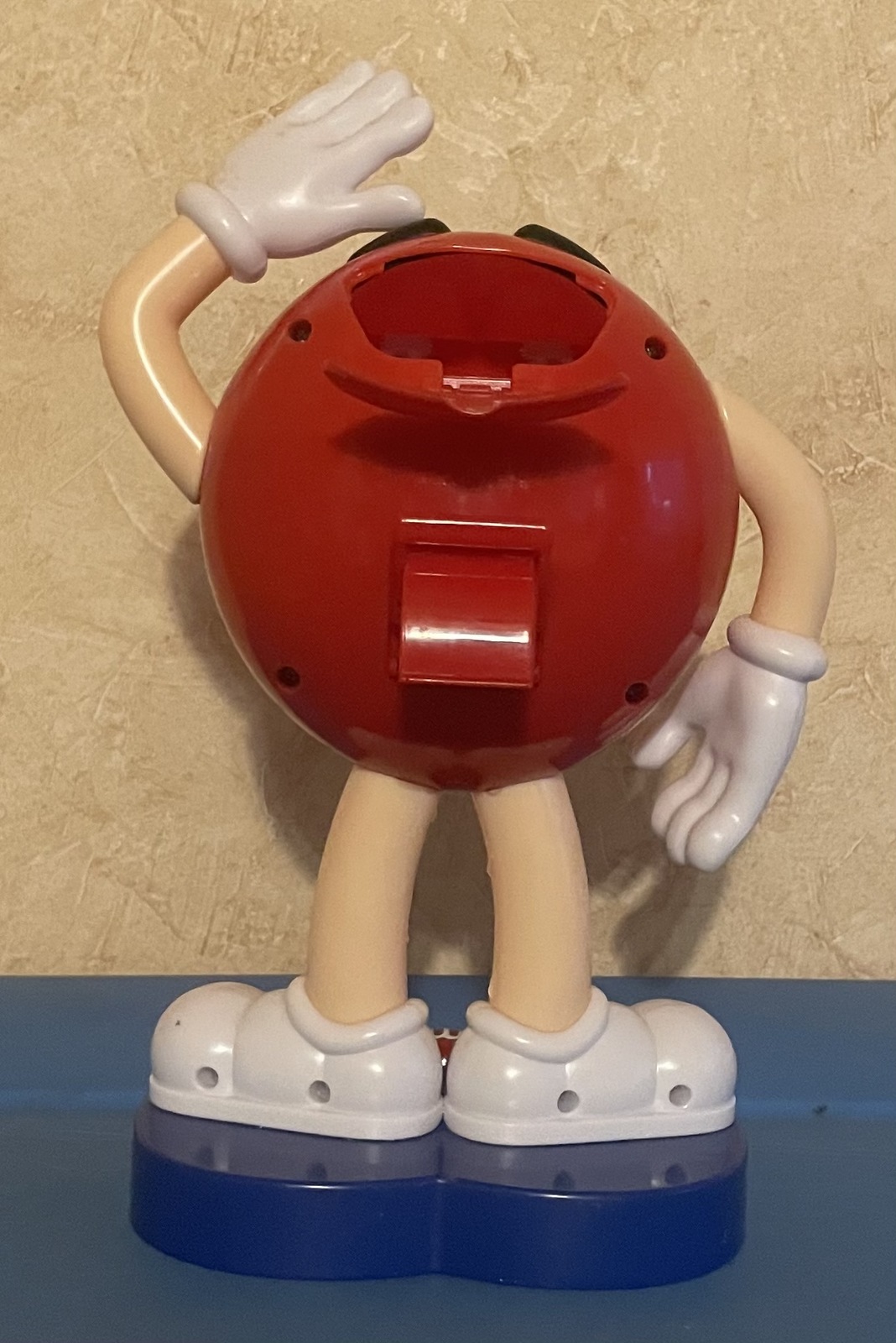 M&M's Christmas Candy Dispenser Fan Red M&M Character