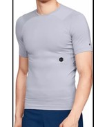 NWT Men&#39;s Under Armour S/S Gray RUSH Compression Shirt Sz XL - $38.60