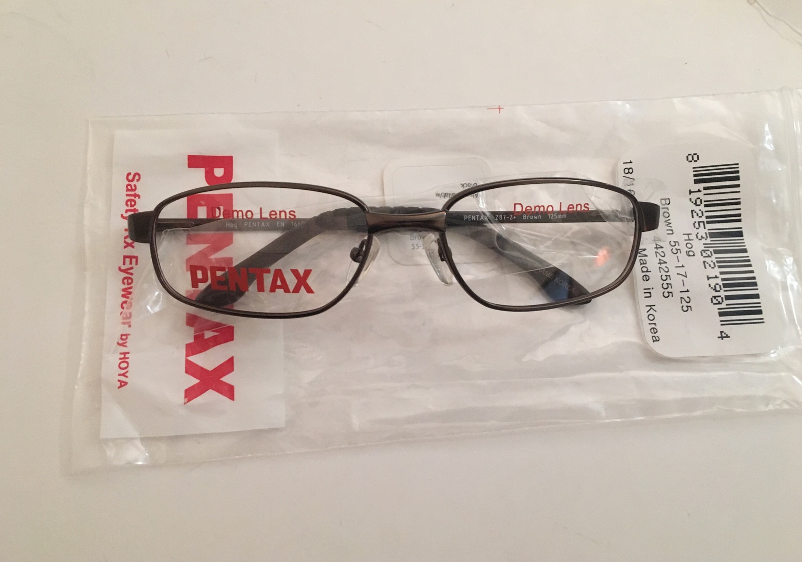 3M Pentax Hoya Hog Safety Glasses Eyeglass Frames 5517125 Brown