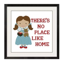 No Place Like Home Cross Stitch Pattern -1244 - $2.75