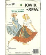 Kwik Sew Sewing Pattern 913 Misses Womens Square Dance Dress Sz 6 8 10 1... - $9.99