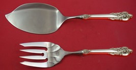 Grande Baroque by Wallace Sterling Silver Salmon Serving Set Fish Custom Made - $132.76