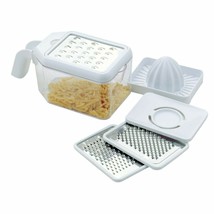 Vintage the Pampered Chef Deluxe Cheese Grater With 2 Blades 