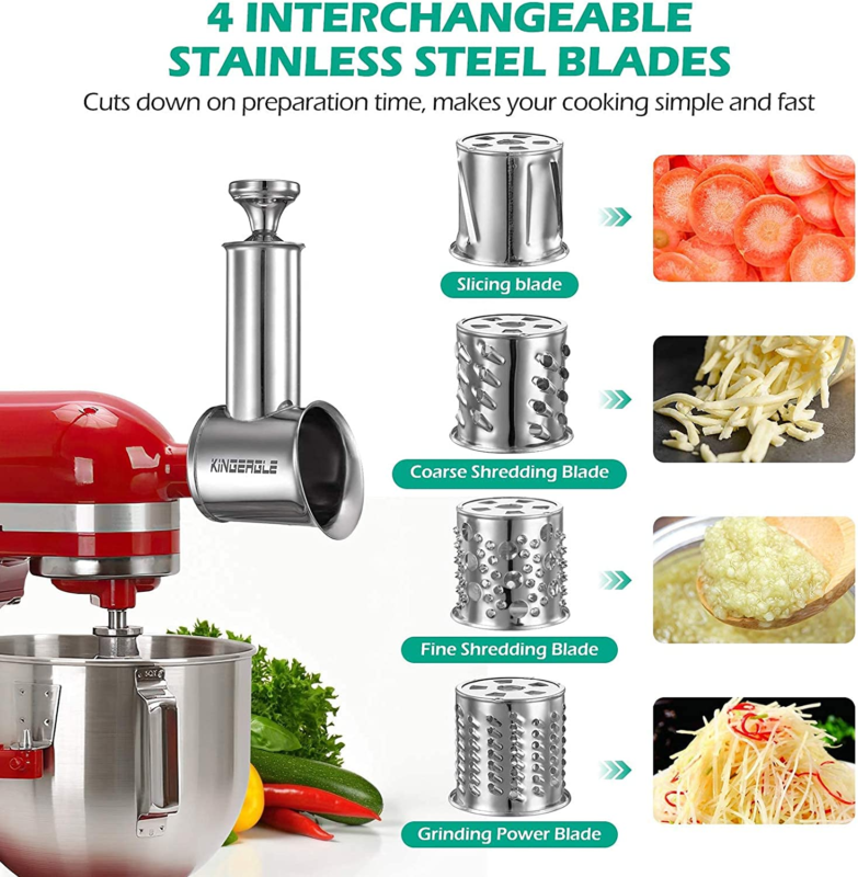 Kenome Slicer Shredder Attachments for KitchenAid Stand Mixers