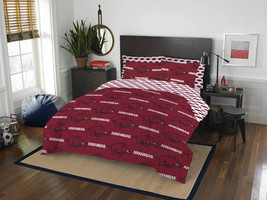 Arkansas Razorbacks Full Bed in a Bag Comforter Set 7 Piece Official NCAA - $71.27