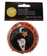 Trick or Treat Ghost 24 Baking Cups Cupcake Liners Wilton - $3.26