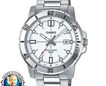 Casio MTPVD01D-7ETN White Face Silver Rotating Bezel Watch 50M WR Stainl... - $24.99