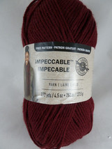 Loops & Threads Impeccable Yarn 4.5 oz Burgundy Acrylic - $5.93