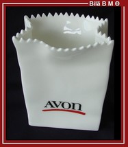 AVON - 1986 REPRESENTATIVES EXCLUSIVE White Ceramic Bag - Free Shipping - $25.00