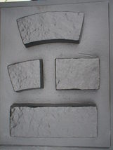 4 Molds Supply Kit Craft Large Concrete Garden Edging Lawn Edge Stones at Home image 2