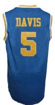 Baron Davis Custom College Basketball Jersey New Sewn Blue Any Size image 2