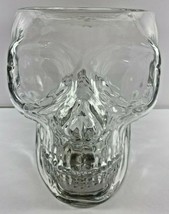 Bath & Body Works Halloween 2021 Light Up Skull 3 Wick Glass Candle Holder - $59.39