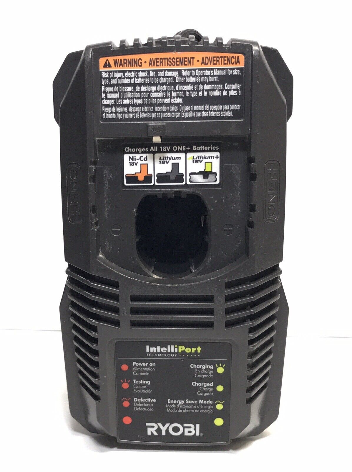 Ryobi One+ 18v Battery Charger P118 Lithium Charges All ryobi 18 Volt