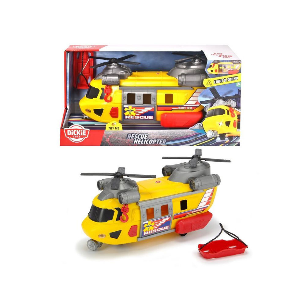 Dickie Toys Rescue Helicopter with Light and Sound 30cm Helicopters