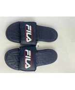 Fila Mens Flip Flops Super Slide Color Navy Blue Size M 12 RN91175 - $44.99