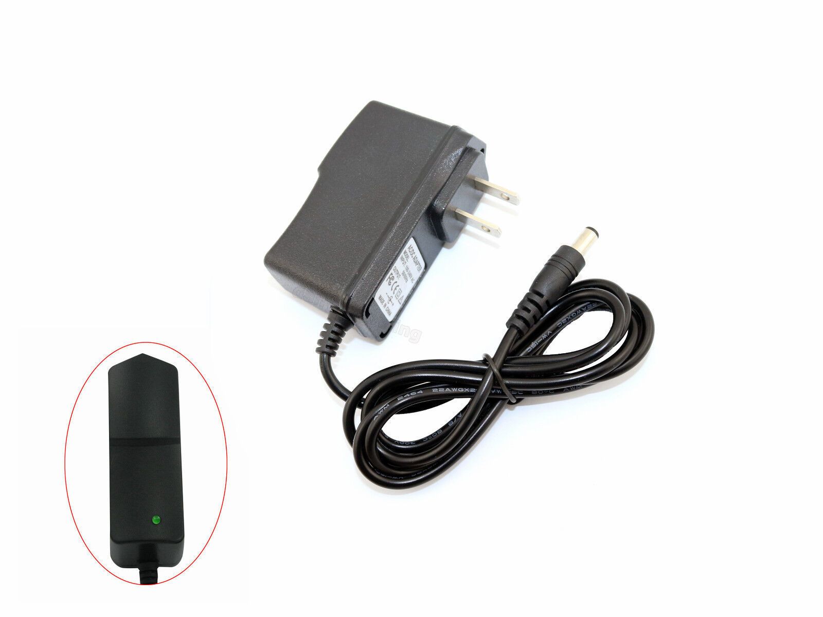  6V 2A AC/DC Adapter, Wall Charger, 5.5mm x 2.1mm & 2.5
